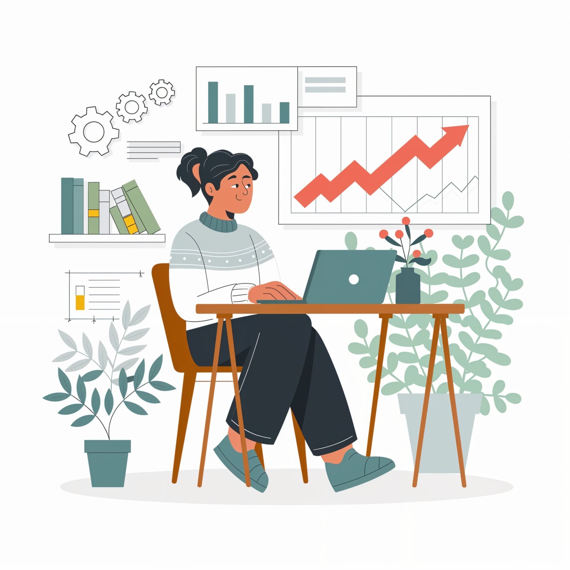 An editor reviewing charts and source reports before writing a LegalLab read